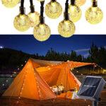 Set de 50 luces LED decorativas solares de 29 pies, 8 modos de iluminación