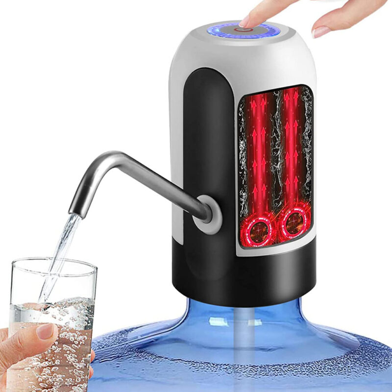 Dispensador automático de agua de 5 galones con carga USB
