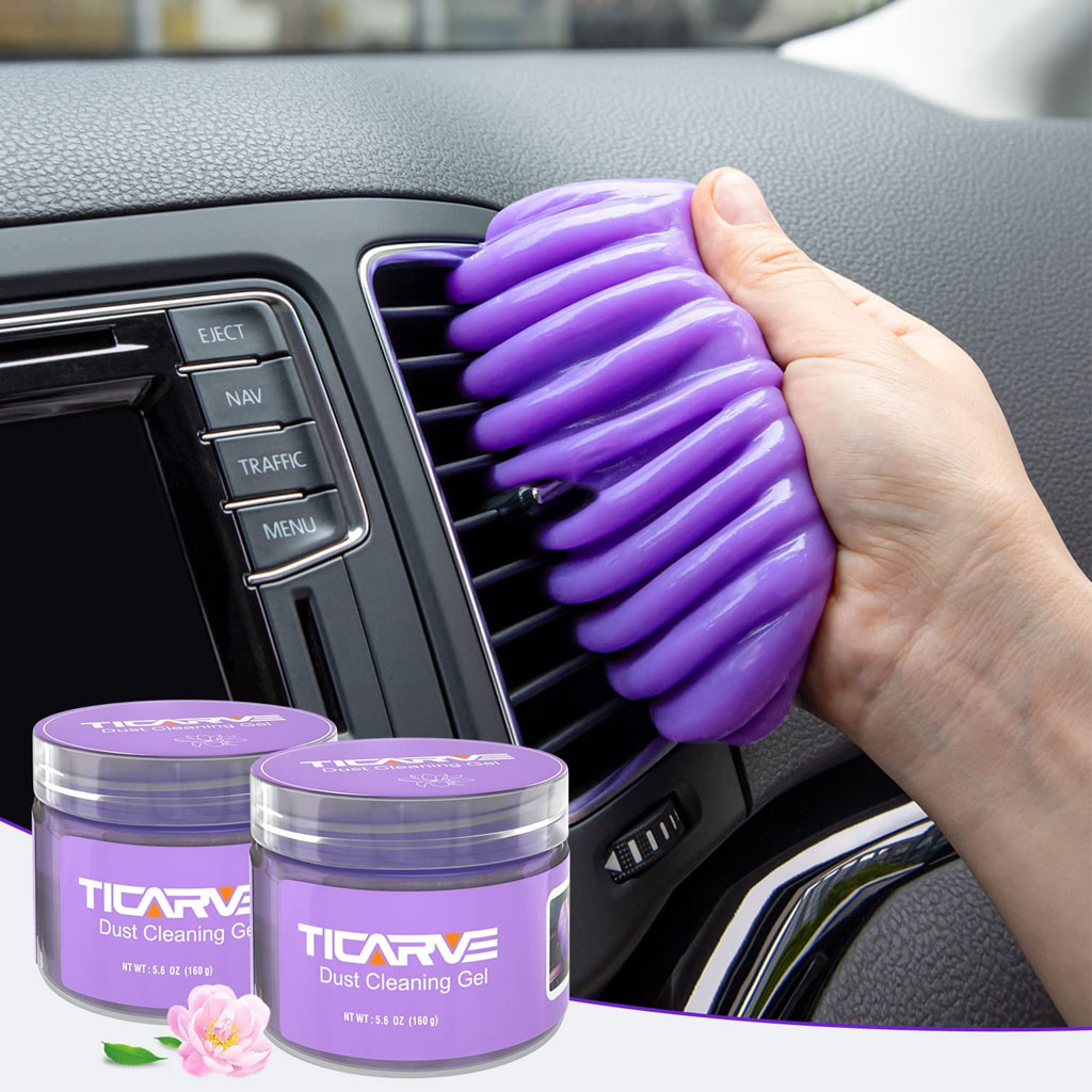 Pack de 2 Gel de limpieza multiusos quita el polvo del auto y otros lugares - Imagen 1