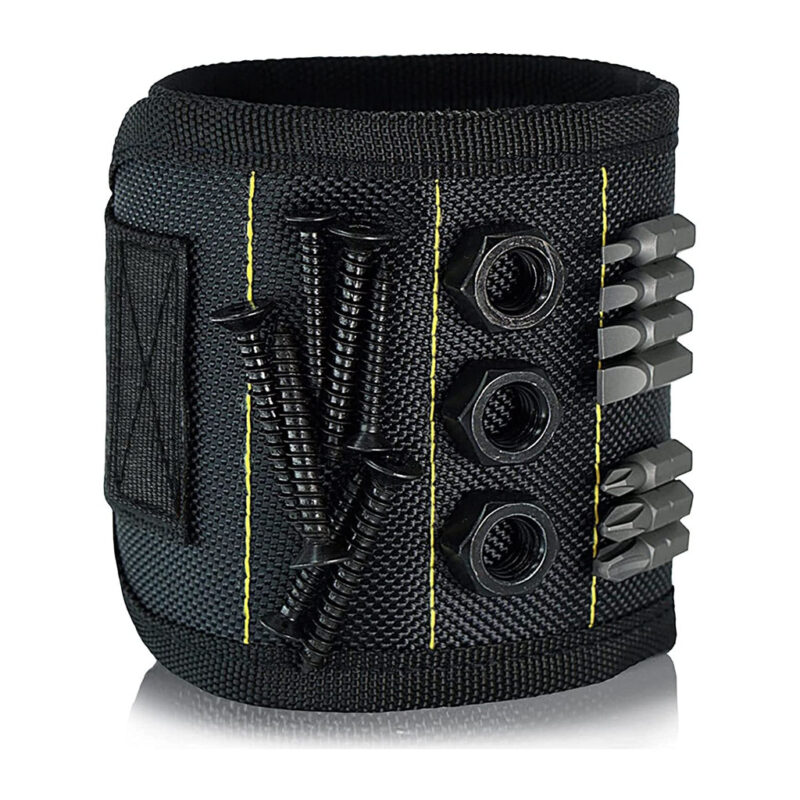 Pulsera magnética para sujetar tornillos, clavos y brocas de perforación