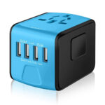 Adaptador de corriente universal con cargador de pared de alta velocidad de 2.4 A 4 USB