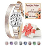 Pulsera aromática - acero inoxidable - aromaterapia