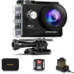 Cámara de acción 4K con WiFi, 20 MP y accesorios de montaje