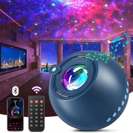 Proyector de Galaxia de 15 colores con Altavoz y Bluetooth