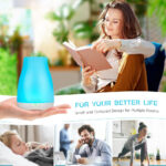 Difusor ultrasonico de aromas con iluminación LED de colores