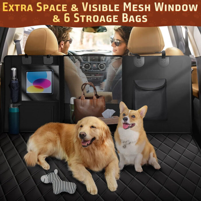 Funda protectora de asiento para autos, impermeable, antiarañazos para mascotas y niños