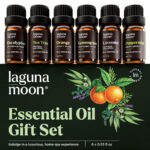 Pack de 6 aceites esenciales aromaticos menta, árbol de té, lavanda, eucalipto, citronela y naranja